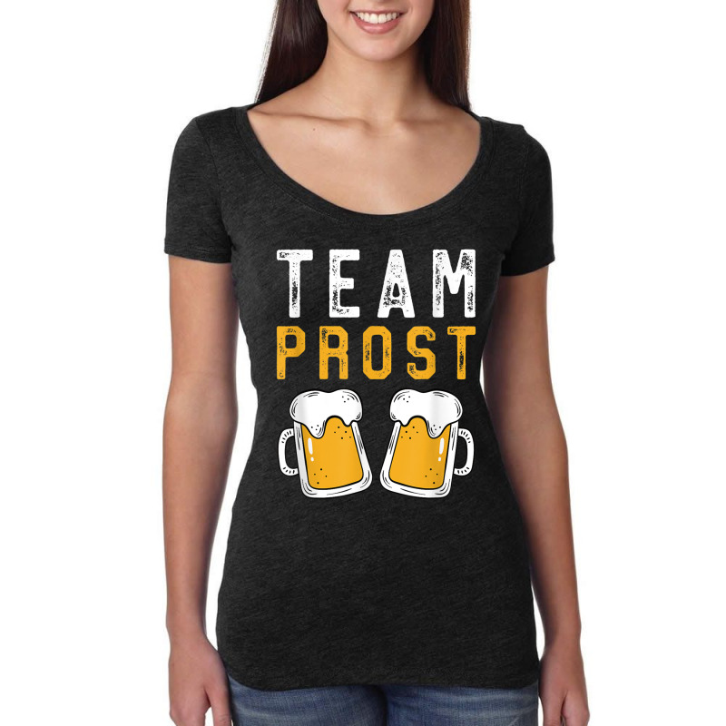 Beer Festival Outfit Team Prost Beer Lover Gift Oktoberfest T Women's Triblend Scoop T-shirt by MikaelaLynnHolbrook | Artistshot