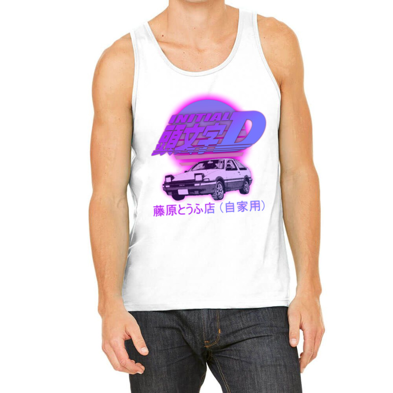 Initial D Ae86 Retro Synthwave Tank Top | Artistshot