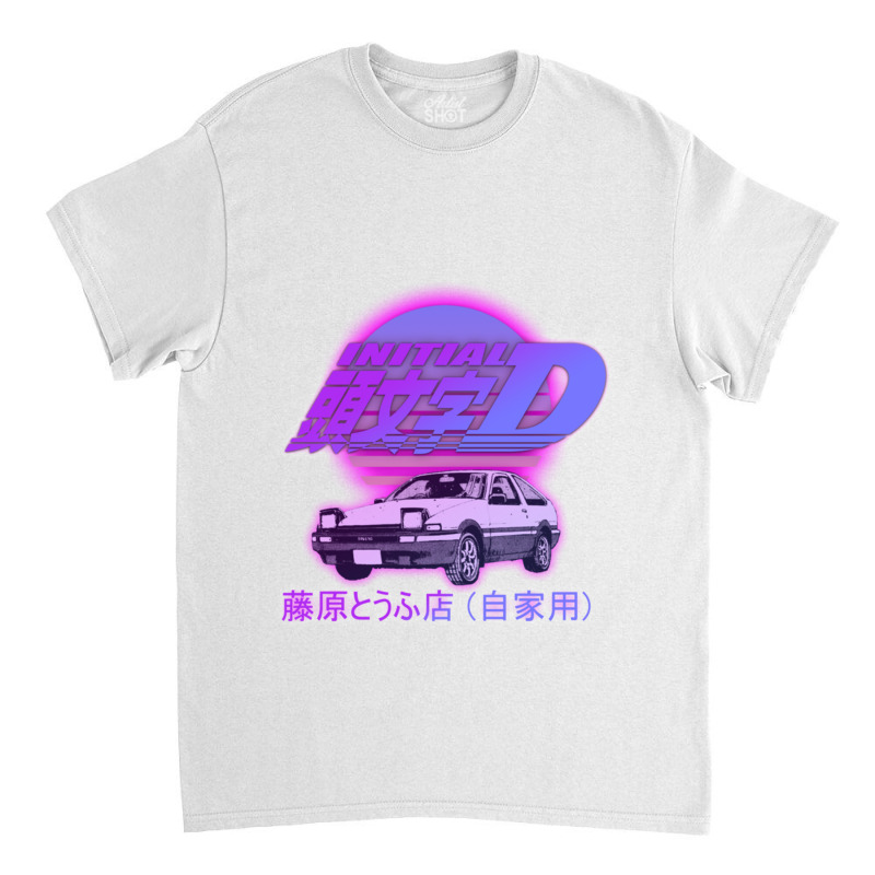 Initial D Ae86 Retro Synthwave Classic T-shirt | Artistshot