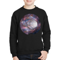 Galaxy Portal To The Universe   Time Travel Space Wormhole T Shirt Youth Sweatshirt | Artistshot