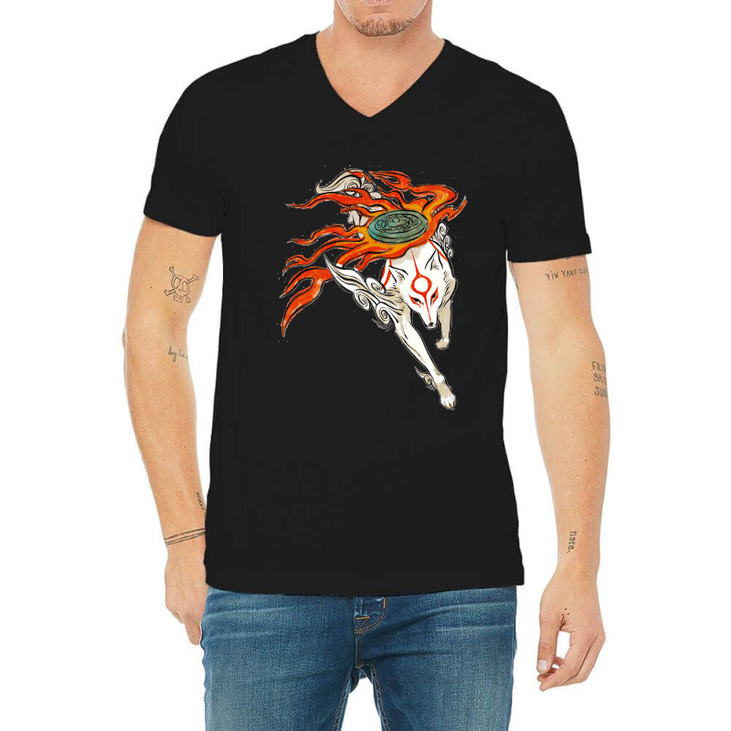 Amaerasu Wolf V-neck Tee | Artistshot