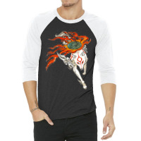 Amaerasu Wolf 3/4 Sleeve Shirt | Artistshot