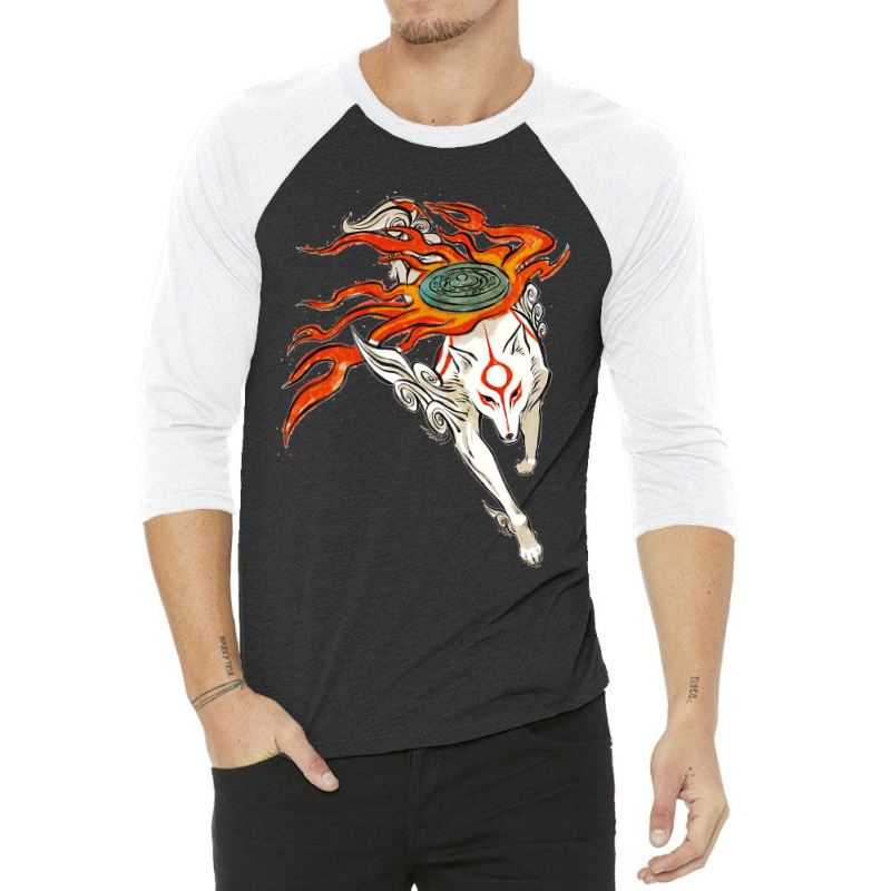 Amaerasu Wolf 3/4 Sleeve Shirt | Artistshot