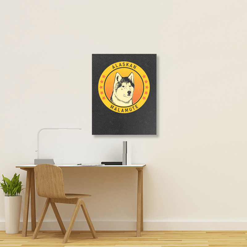 Alaskan Malamute Alaskan Malamute Dog Portrait Portrait Canvas Print | Artistshot