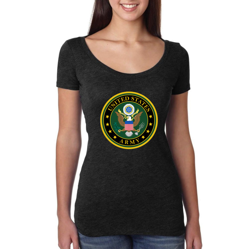 United States Army Women's Triblend Scoop T-shirt by cm-arts | Artistshot