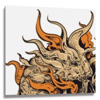 Skull Metal Print Square | Artistshot