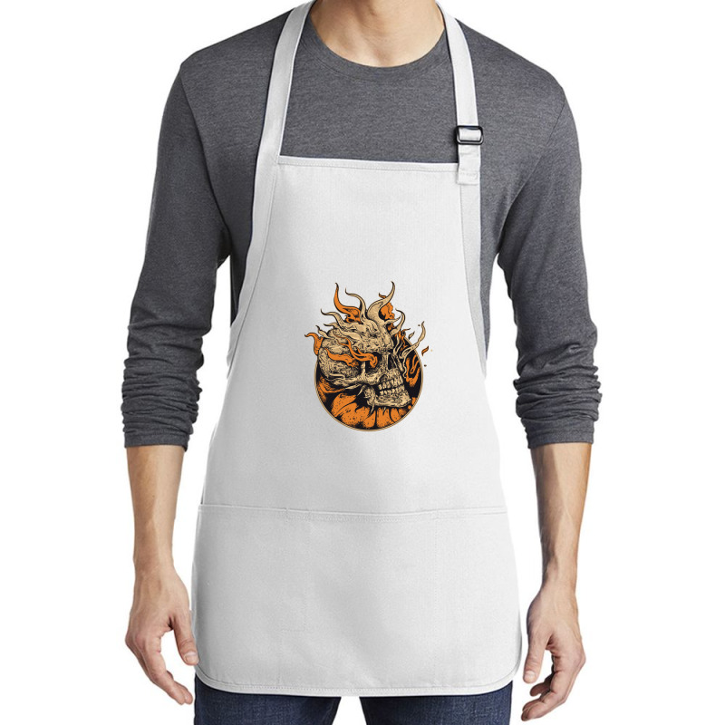 Skull Medium-length Apron | Artistshot