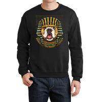 Ancient Egyptian Goddess American Bulldog Pyramid Dog Lovers Crewneck Sweatshirt | Artistshot