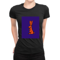 Rabbit With Long Ears Ladies Fitted T-shirt | Artistshot