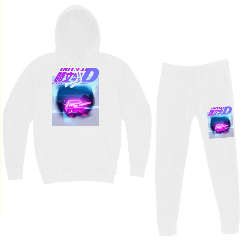 Initial D Neon Light Ae86 Hoodie & Jogger Set | Artistshot