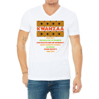 Kwanzaa Principles African American Celebration Graphic T Shirt V-neck Tee | Artistshot