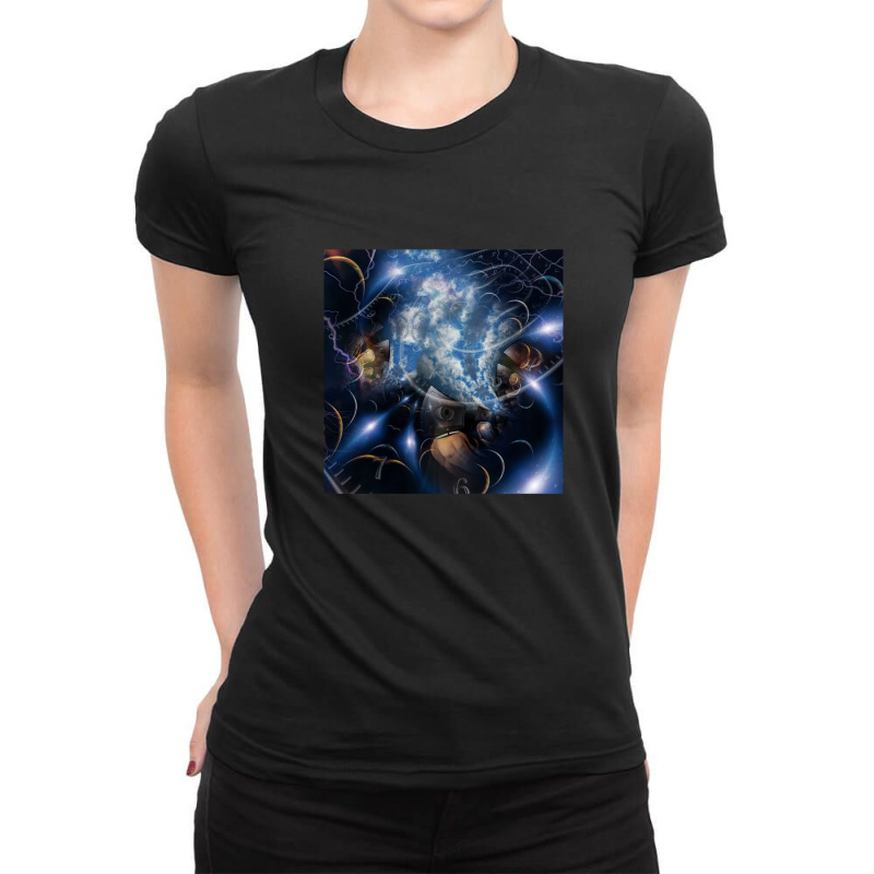 Men With Tv Instead Of Head Ladies Fitted T-Shirt by DustinNewman | Artistshot