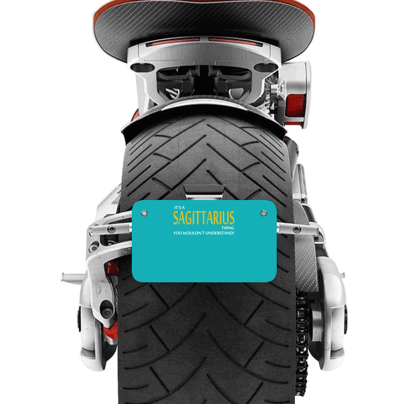 It's A Sagittarius Thing Motorcycle License Plate | Artistshot