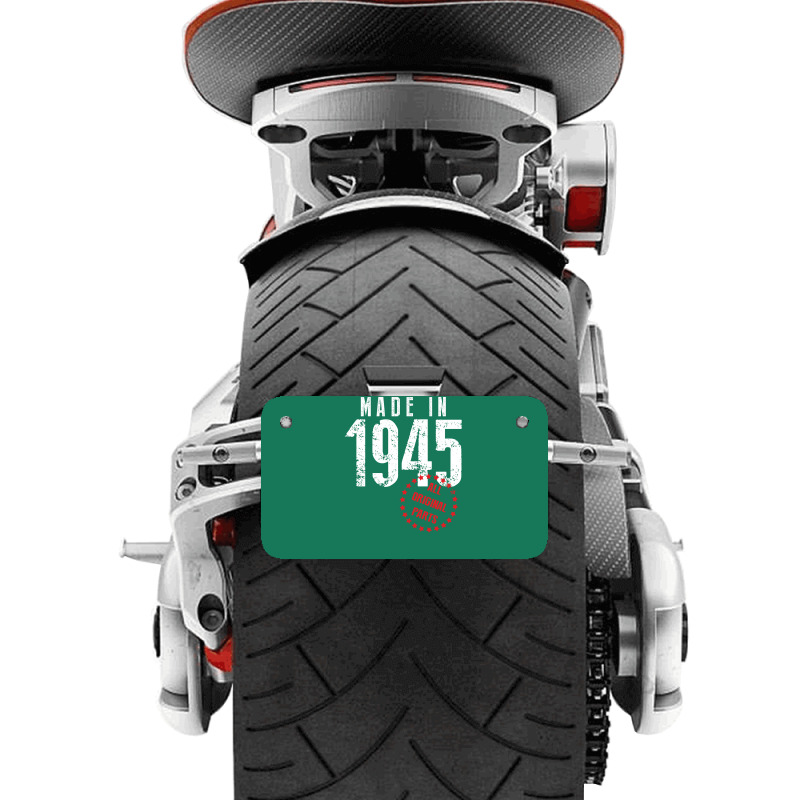Made In 1945 All Original Parts Motorcycle License Plate | Artistshot