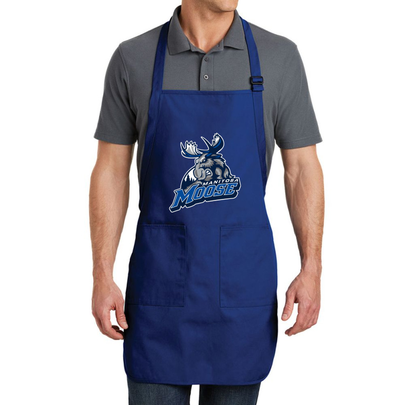 On Manitoba Moose Stick Full-length Apron | Artistshot