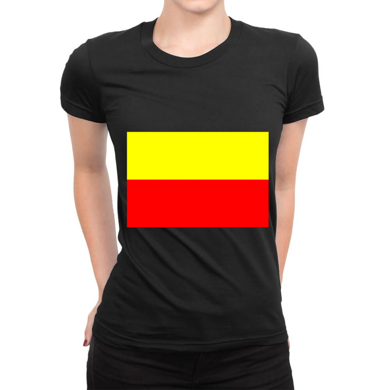 Flag Of Karnataka Ladies Fitted T-Shirt by cm-arts | Artistshot