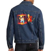 Homer In Devil's Cage The Simpsons Men Denim Jacket | Artistshot