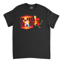 Homer In Devil's Cage The Simpsons Classic T-shirt | Artistshot