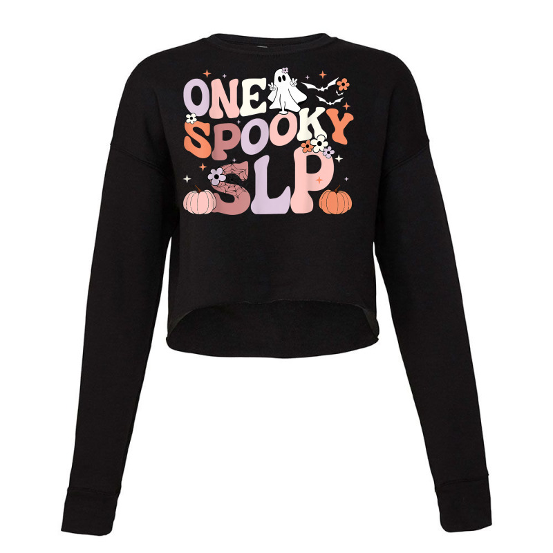 Cute One Spooky Slp Speech Language Pathologist Halloween T Shirt Cropped Sweater by cm-arts | Artistshot