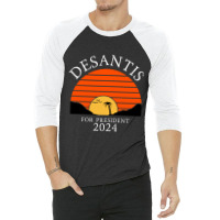 Ron Desantis For President 2024 Conservative 3/4 Sleeve Shirt | Artistshot