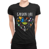 Distressed Garden Life Gardening Ideas Ladies Fitted T-shirt | Artistshot