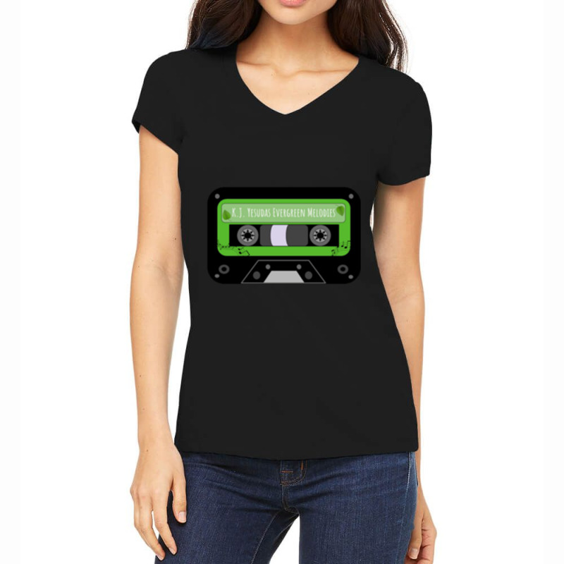 K.j. Yesudas Women's V-Neck T-Shirt by cm-arts | Artistshot