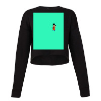 Goku Minimal Flat Art Work Gift Cropped Sweater | Artistshot