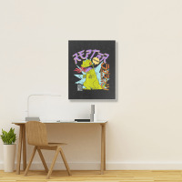 Rugrats Reptar Kanji Fire Sketch Portrait Canvas Print | Artistshot