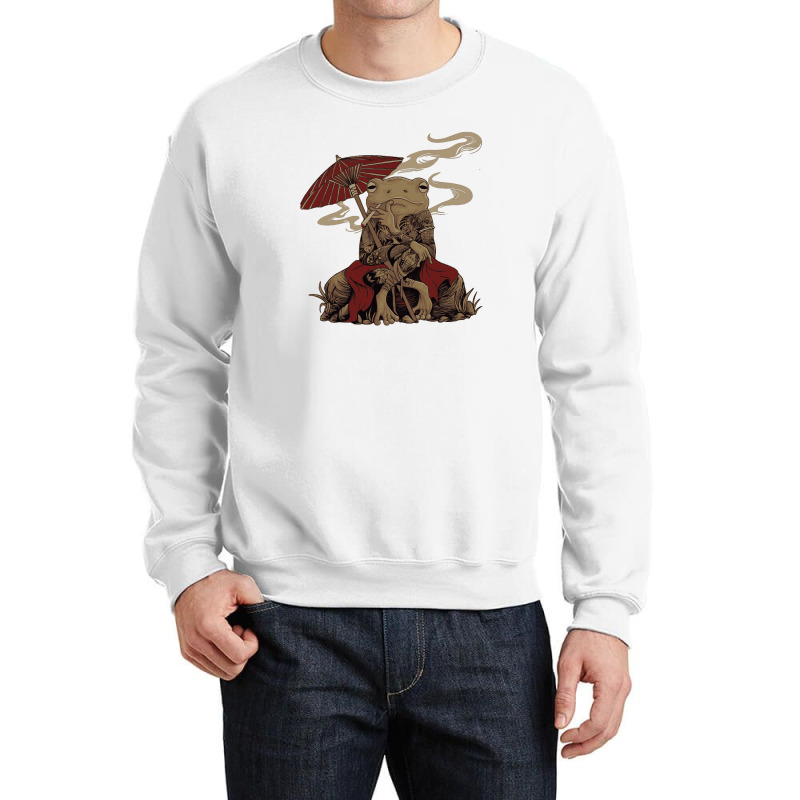 Japanese Frog Chill Crewneck Sweatshirt | Artistshot