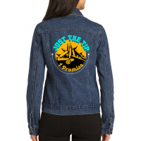 Adult Saying Sarcastic Hilarious Saying Adult Humor Ladies Denim Jacket | Artistshot