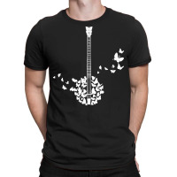 Banjo Instrument T  Shirt A Banjo Instrument With Beautiful Butterflie T-shirt | Artistshot