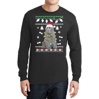 American Water Spaniel Dog Santa Hat Ugly Christmas Sweater Happy Holi Long Sleeve Shirts | Artistshot