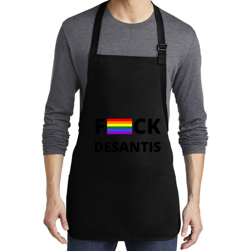 Anti Ron Desantis Medium-length Apron | Artistshot