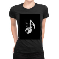 Musical Note   Banjo Ladies Fitted T-shirt | Artistshot