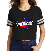 Merica America Scorecard Crop Tee | Artistshot