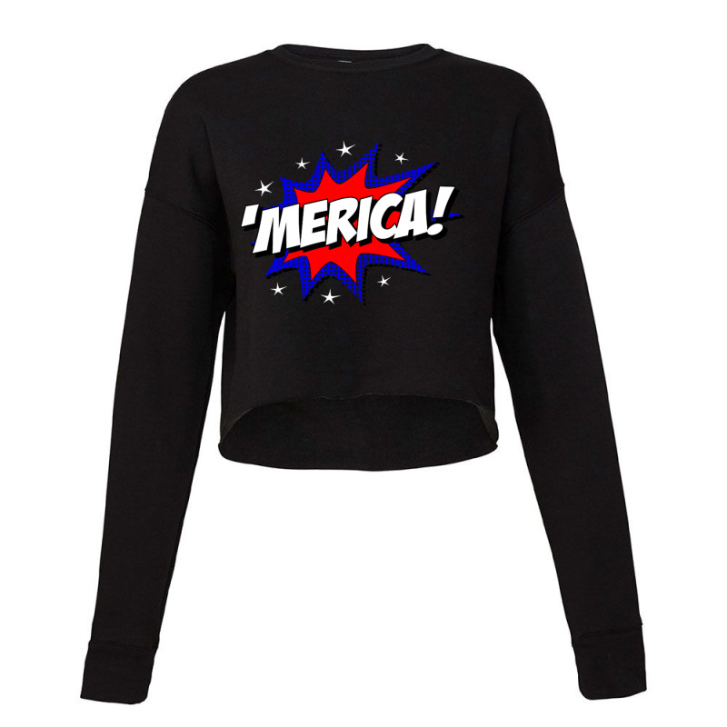 Merica America Cropped Sweater by cm-arts | Artistshot