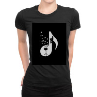 Musical Note   Snare Drum Ladies Fitted T-shirt | Artistshot