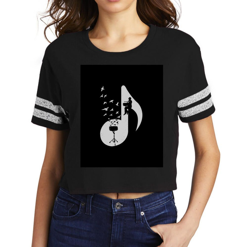 Musical Note   Snare Drum Scorecard Crop Tee by JAMESDSHARP | Artistshot