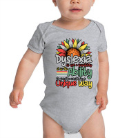 Dyslexia Is Not A Disability   Dyslexia Awareness Day Long Sleeve T Sh Baby Bodysuit | Artistshot