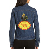 Family Feud Richard Dawson Ladies Denim Jacket | Artistshot