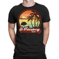 Saint Petersburg Florida Souvenirs Retro 80s St Petes Beach T Shirt T-shirt | Artistshot