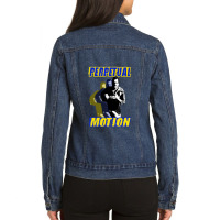 Parramatta Eels - Ray Price - Mr Perpetual Motion - Retro Ladies Denim Jacket | Artistshot