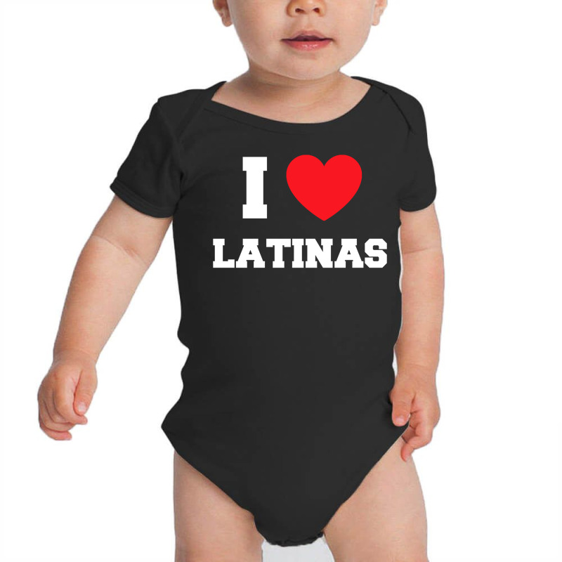 I Love Latinas Pullover Hoodie Baby Bodysuit by cm-arts | Artistshot