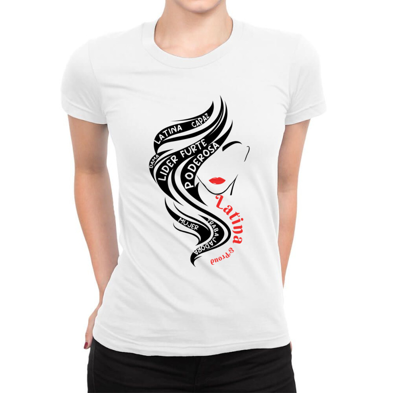 Latina Hispanic Heritage Month Ladies Fitted T-Shirt by JENNYKISS | Artistshot