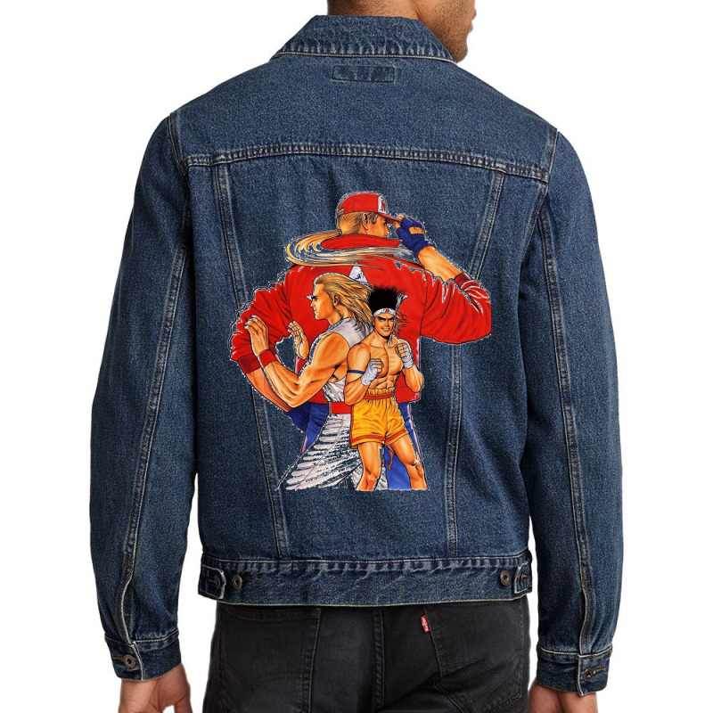 Fatal Fury Men Denim Jacket by cm-arts | Artistshot