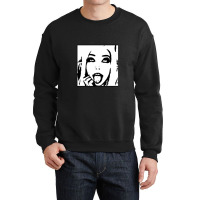 Belle Delphine Black & White Crewneck Sweatshirt | Artistshot