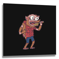 Werewolf Gift Metal Print Square | Artistshot