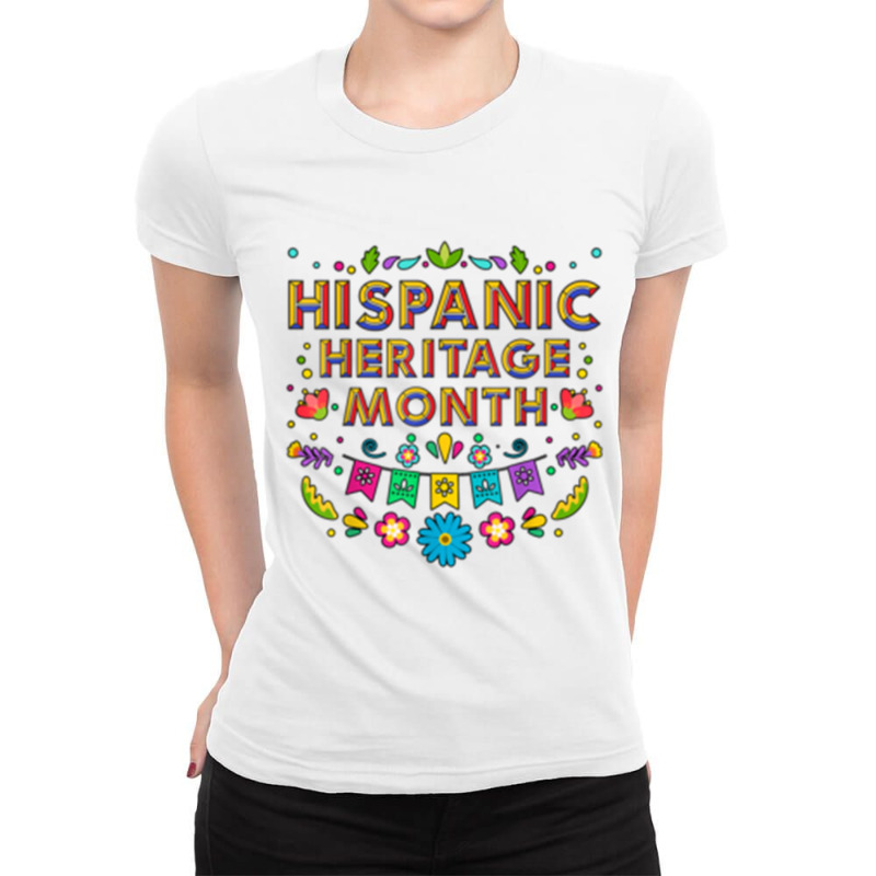 National Hispanic Heritage Month Ladies Fitted T-Shirt by JENNYKISS | Artistshot