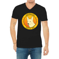 Australian Cattle Dog Australian Cattle Dog Portrait V-neck Tee | Artistshot