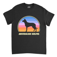 Australian Kelpie Australian Kelpie Vintage Sunset Dog Classic T-shirt | Artistshot